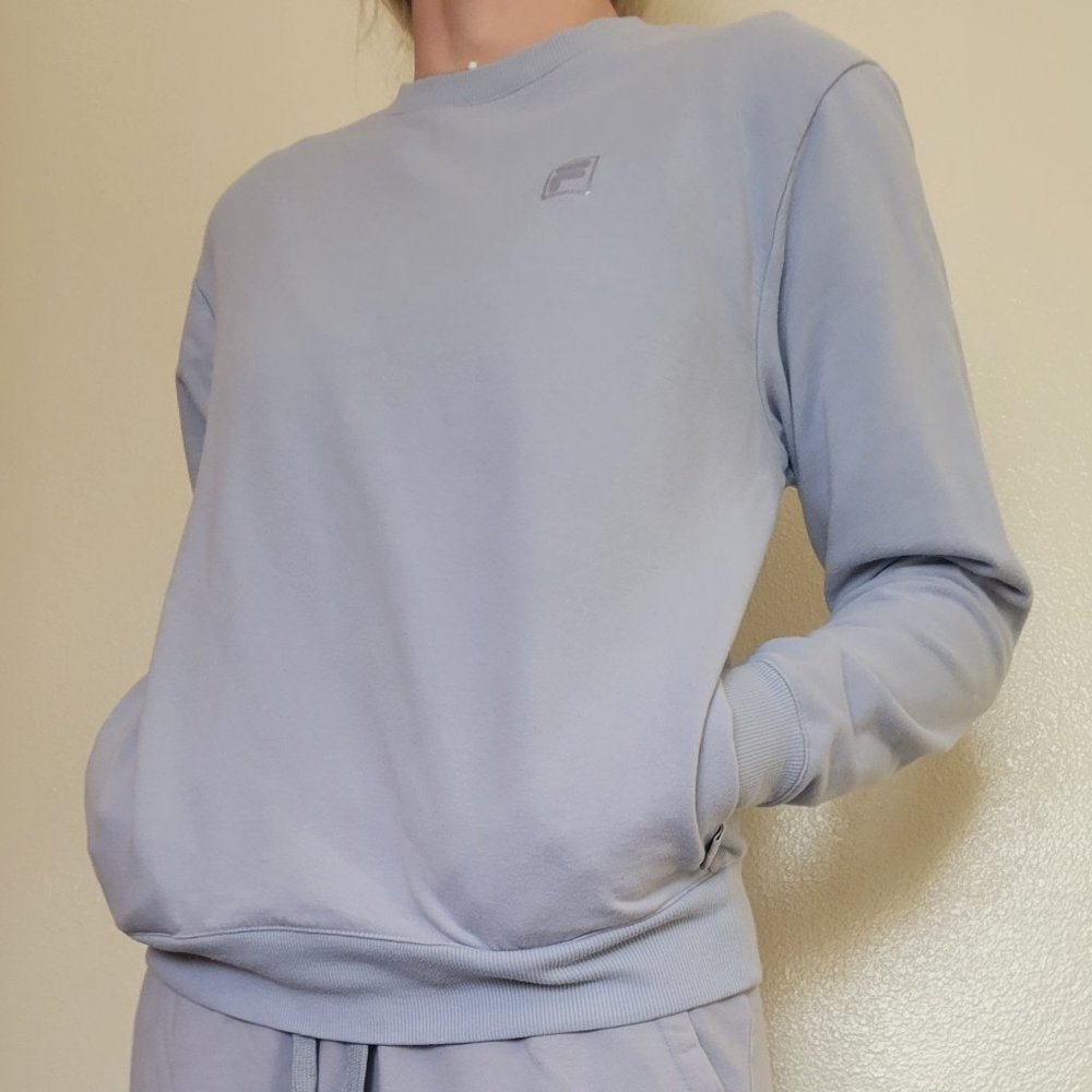 Fila French Terry Stretch Cotton Pullover Sweatshirt